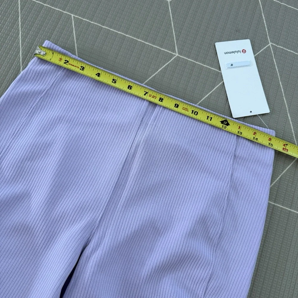 NEW Lululemon‎ Ribbed Softstreme Zip-Leg HR Cropped Pant 25